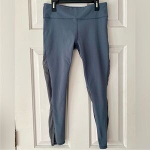 Fabletics Gray Leggings With Mesh- Size Small